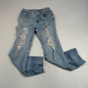 Riders Straight Leg Jeans Womens Size 12P Light Wash High Rise